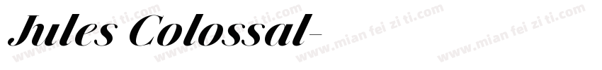 Jules Colossal字体转换